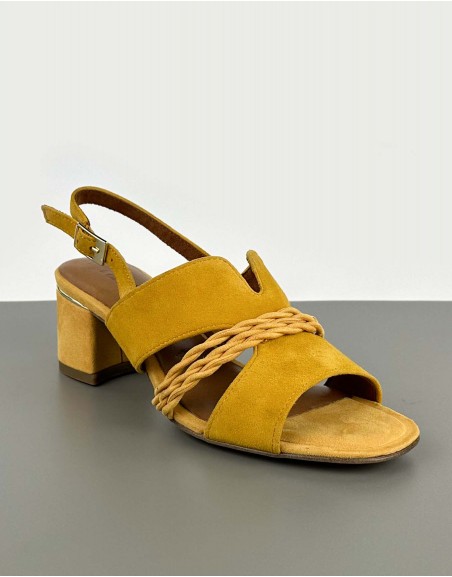 Tamaris sandały żółte | 07505
