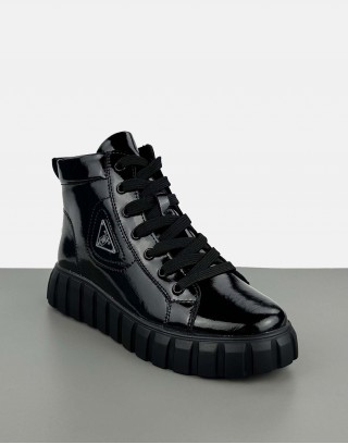 Sneakersy wysokie czarne |...