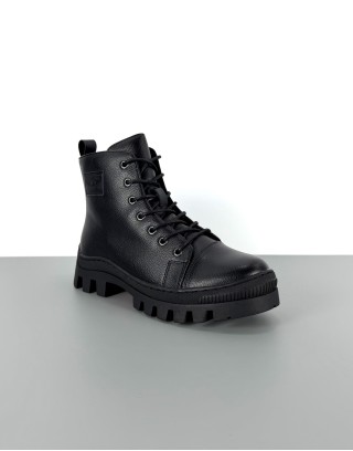 Trzewiki skórzane czarne |...