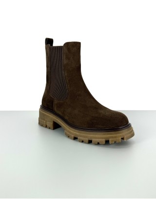 Trzewiki skórzane czekolada...