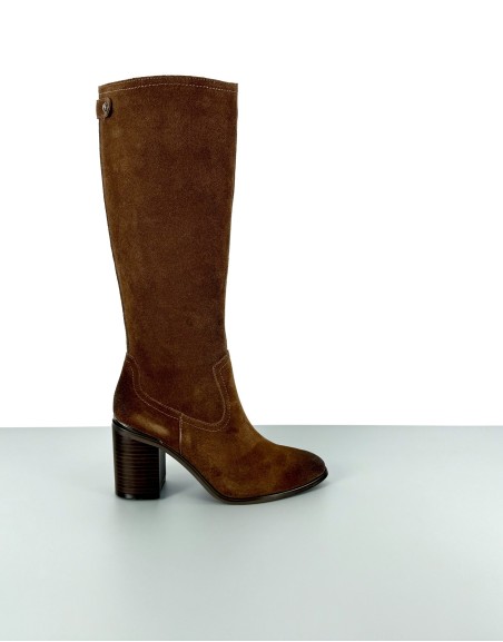 Kozaki skórzane brązowe |...