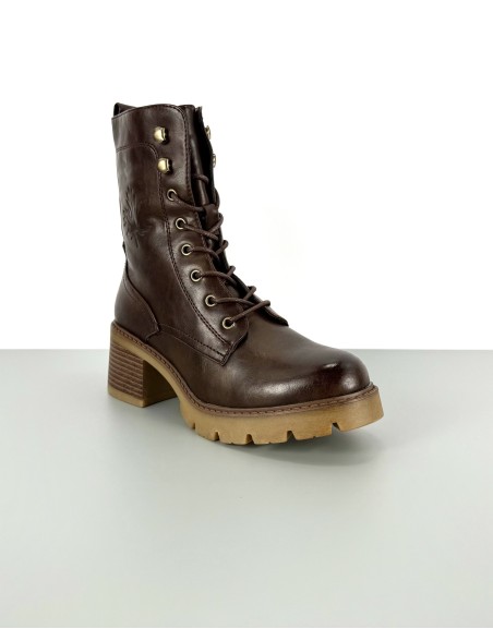 Wysokie workery ciemna...