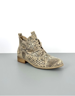 Ażurowe trzewiki beżowe |...