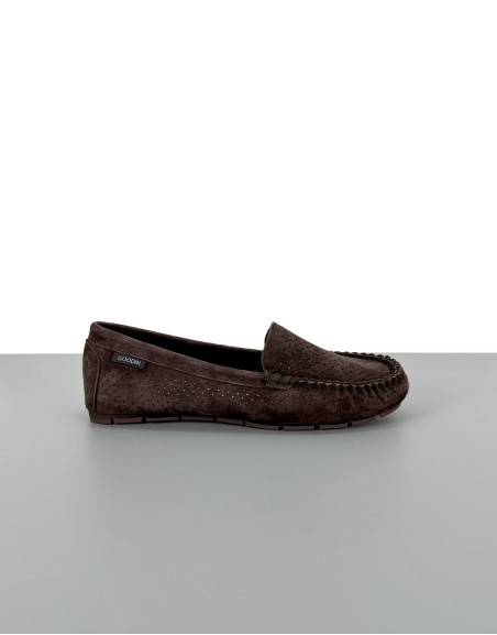 Mokasyny ażurowe skórzane...