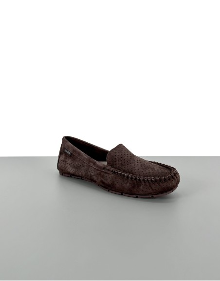 Mokasyny ażurowe skórzane...