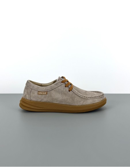 Półbuty skórzane beżowe |...