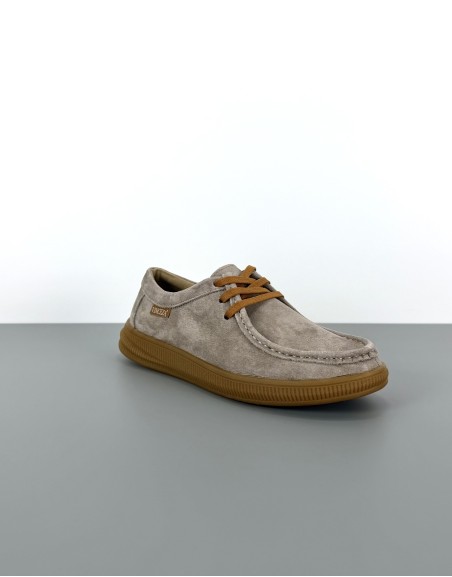 Półbuty skórzane beżowe |...