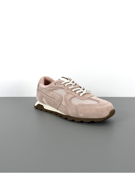 Sneakersy skórzane różowe |...