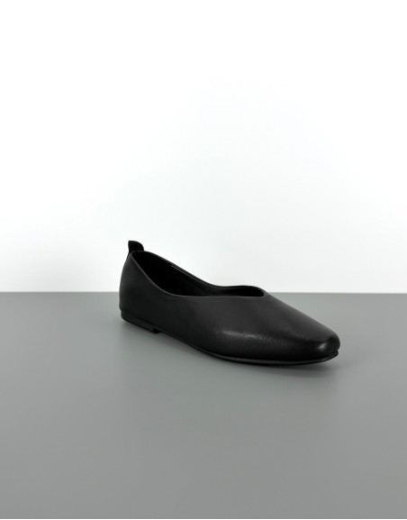 Baleriny skórzane czarne |...