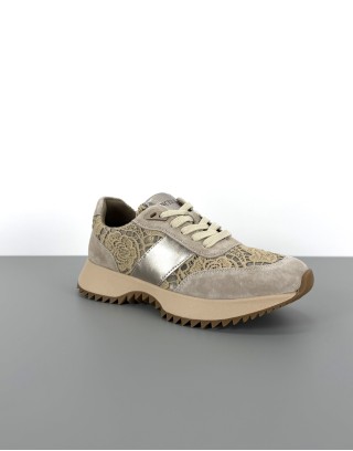 Skórzane sneakersy z...