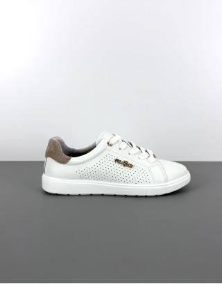 Sneakersy skórzane białe |...