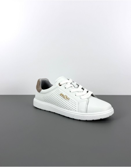 Sneakersy skórzane białe |...