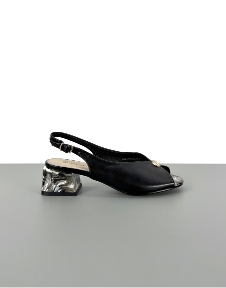 Sandały eleganckie czarne |...