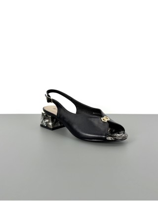 Sandały eleganckie czarne |...