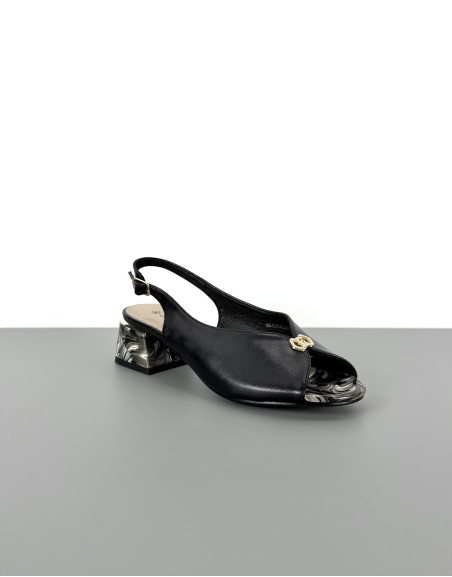 Sandały eleganckie czarne |...