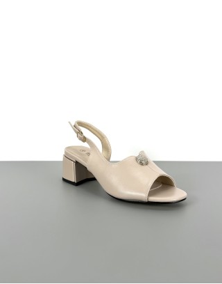 Sandały eleganckie beżowe |...