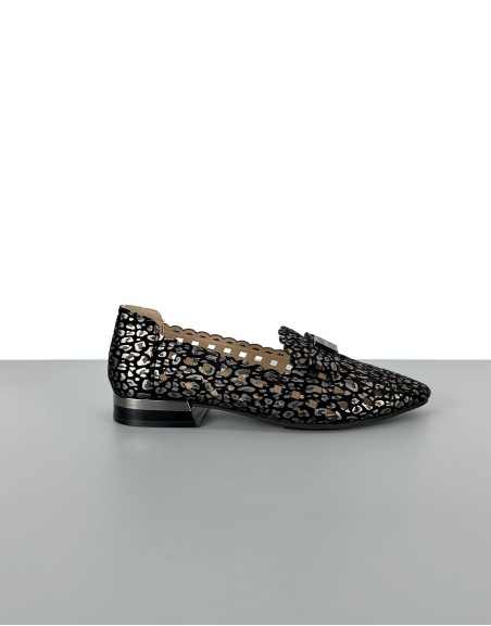 Mokasyny skórzane ażurowe...