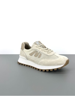 Sneakersy skórzane jasny...