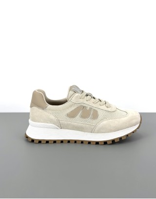 Sneakersy skórzane jasny...