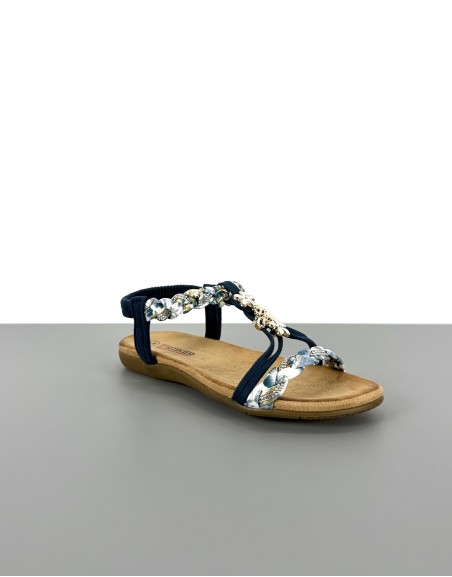 Wygodne sandały niebieskie...