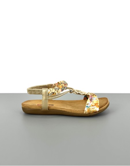 Wygodne sandały złote | 14516