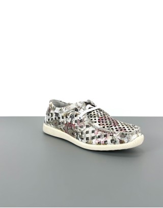 Półbuty ażurowe skórzane...