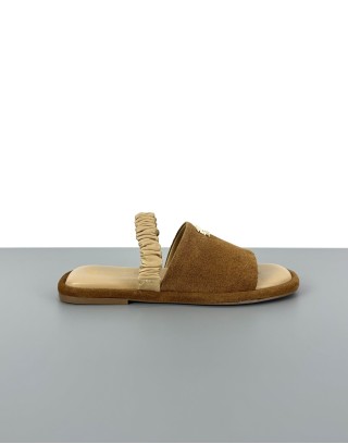 Klapko-sandały beżowe...