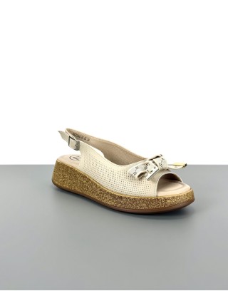 Sandały skórzane na...