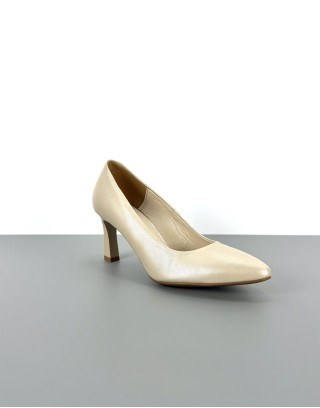 Czółenka klasyczne beż lico...