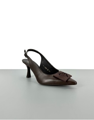 Eleganckie czółenka brązowe...