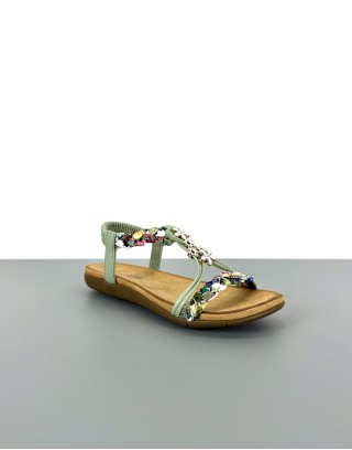 Wygodne sandały z ozdobami...
