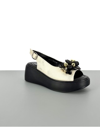 Sandały skórzane na...