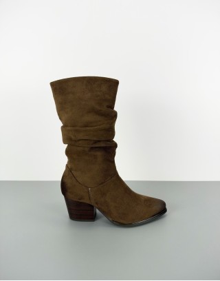 Kozaki zamszowe khaki | 84147