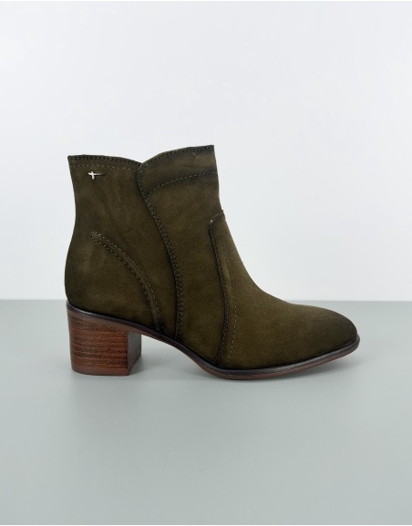 Tamaris botki oliwkowe | 07637